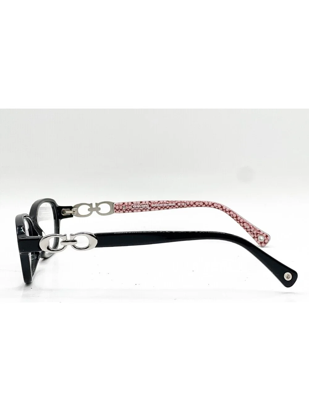 Coach Hc 6017 5034 Polished Black Authentic Eyeglasses 52-15-135